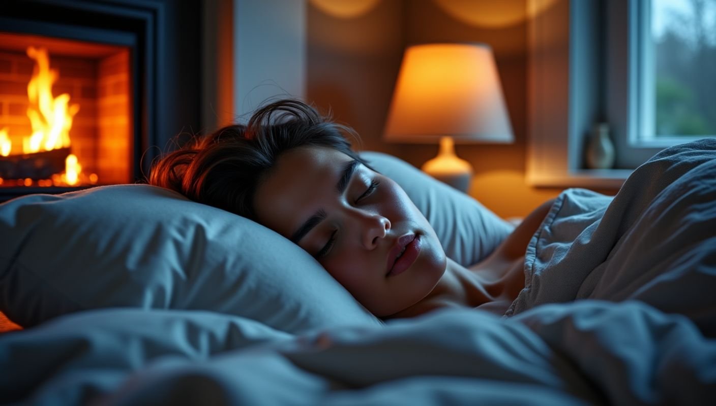 woman_sleeping_near_fireplace